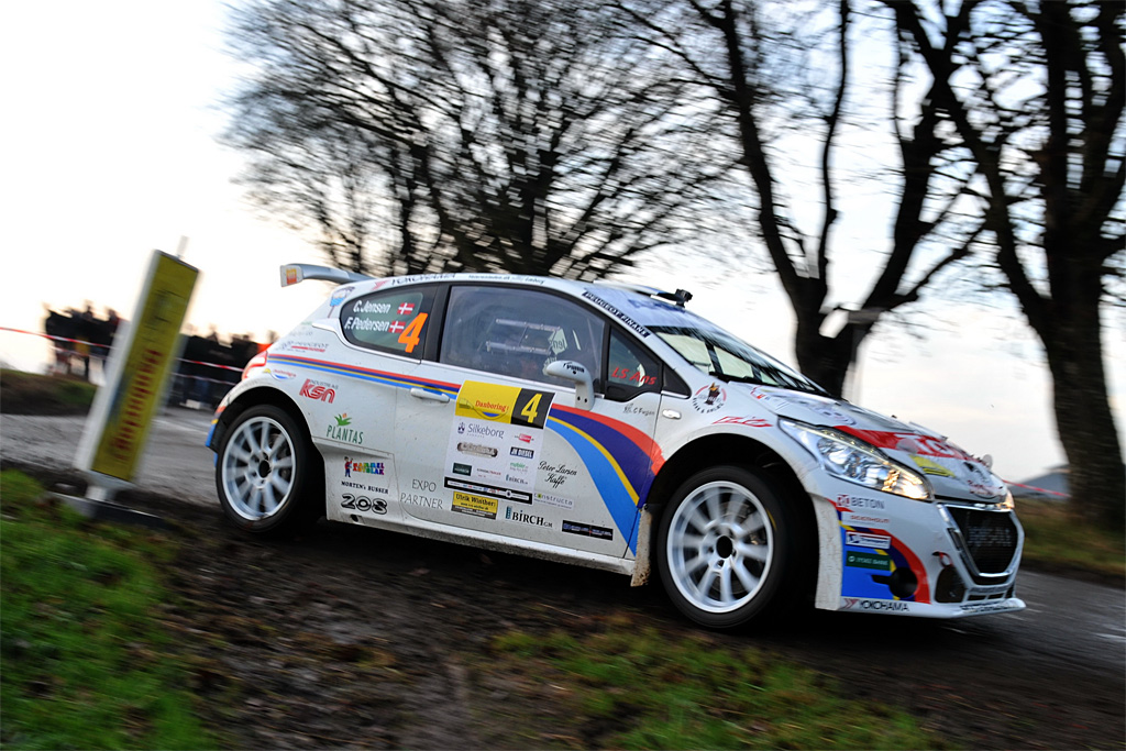 Christian Jensen og Freddy Pedersen sikrede ved Danboring Rally Denmark deres andet fælles Danmarksmesterskab for Peugeot Sport Dealer Team DK